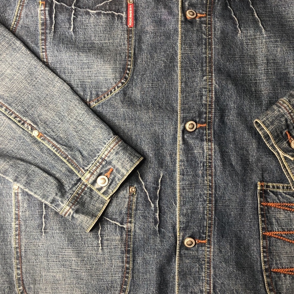 Y2K Rocawear Authentic Oversized Denim Jacket - Picture 3 of 15